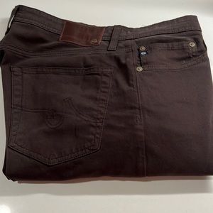 AG a a Adriano Goldschmied brown pants 33x32 mens